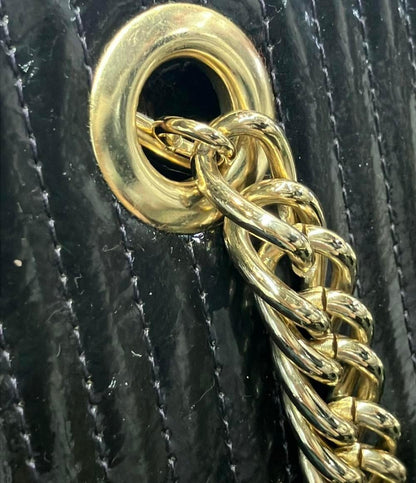 VERSACE COLLECTION Hand Bag Tote Purse Black Authentic