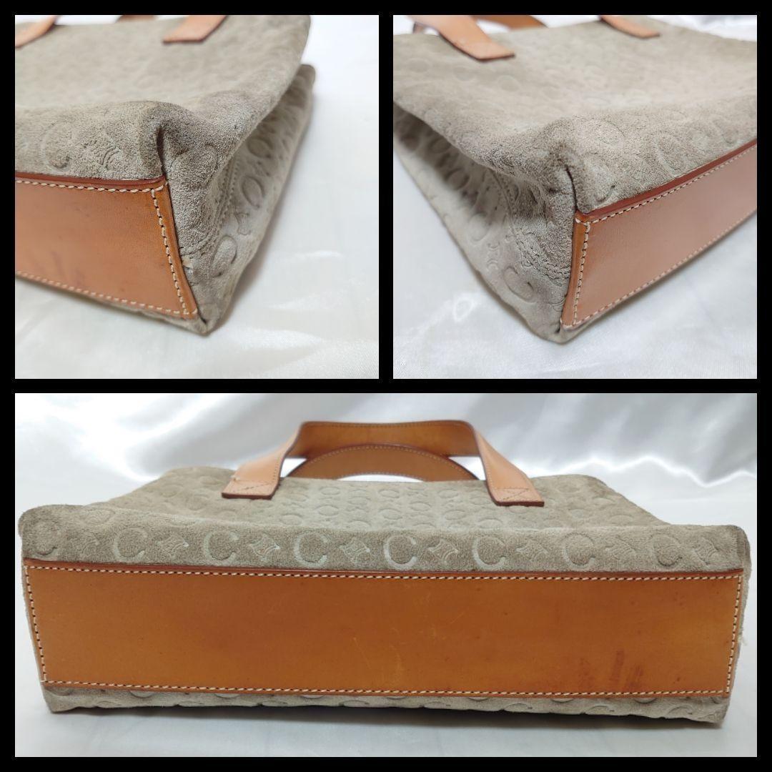 CELINE Hand Bag Tote Purse C Macadam Authentic