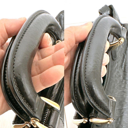 FENDI Hand Shoulder Bag Tote Purse 2way Leather Black Authentic