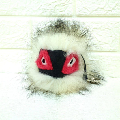FENDI Bag Charm Key Holder Strap Bag Bugs Beige Black Red Authentic