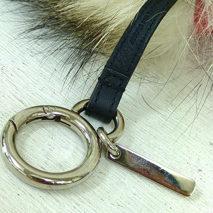 FENDI Bag Charm Key Holder Strap Bag Bugs Beige Black Red Authentic