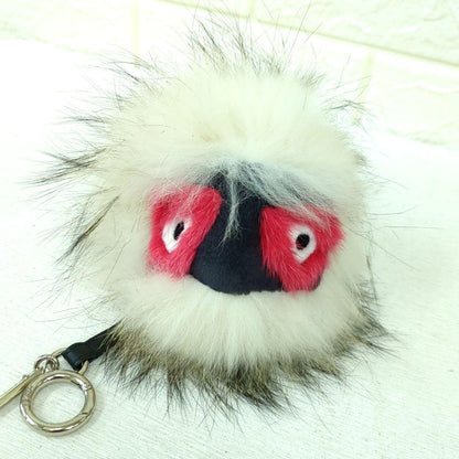 FENDI Bag Charm Key Holder Strap Bag Bugs Beige Black Red Authentic