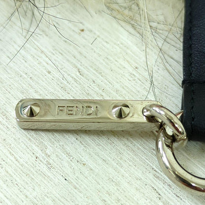 FENDI Bag Charm Key Holder Strap Bag Bugs Beige Black Red Authentic
