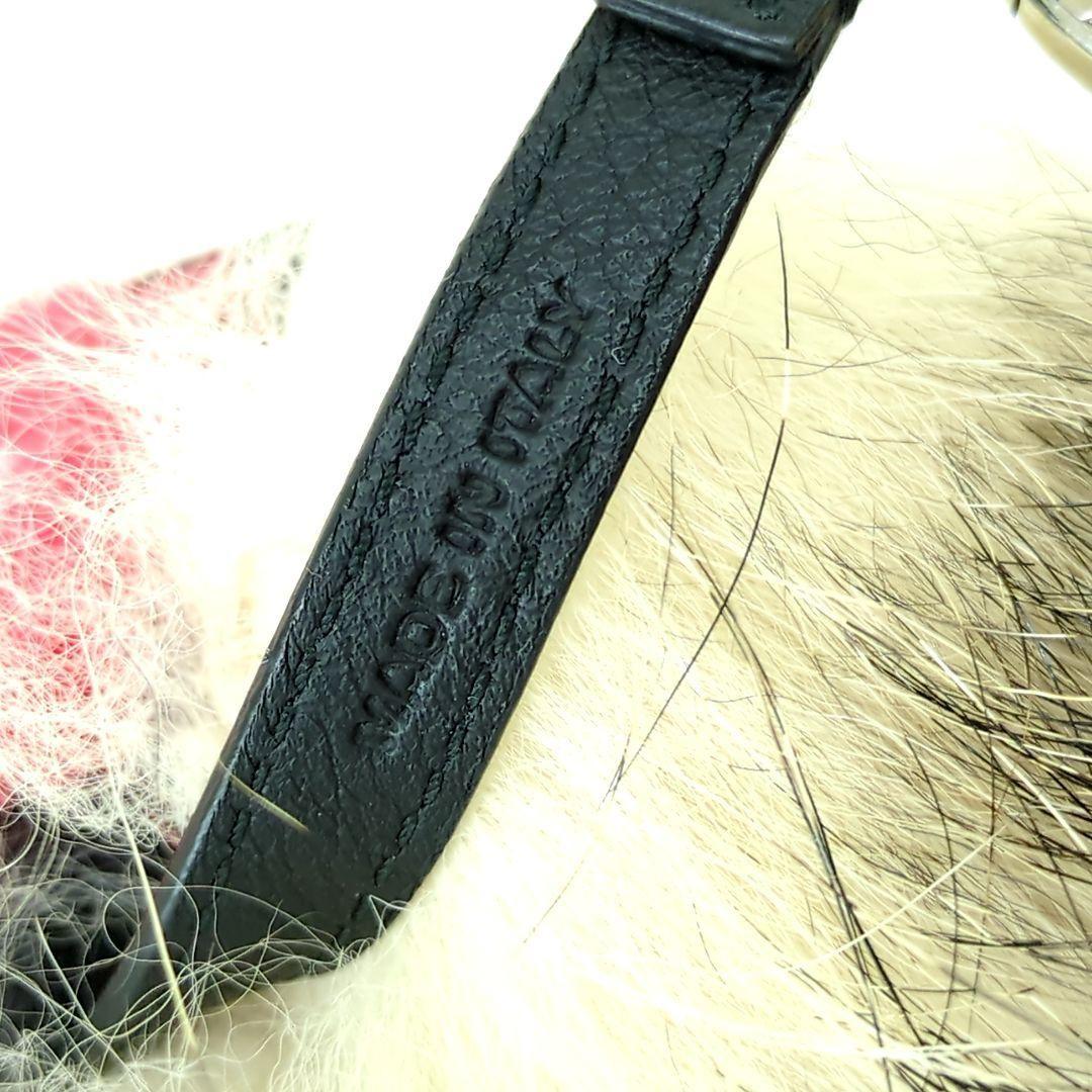 FENDI Bag Charm Key Holder Strap Bag Bugs Beige Black Red Authentic