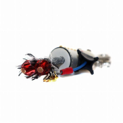 PRADA Key Ring Keychain Bag Charm Robot White Black Red Authentic