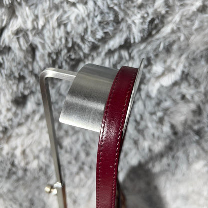 Christian Dior Hand Shoulder Bag Tote Purse Trotter Canvas Leather Bordeaux Auth