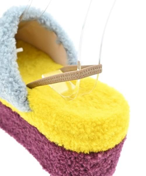 FENDI Sandals Shoes EU 38 US 8 Light Blue Dark Red Yellow Authentic