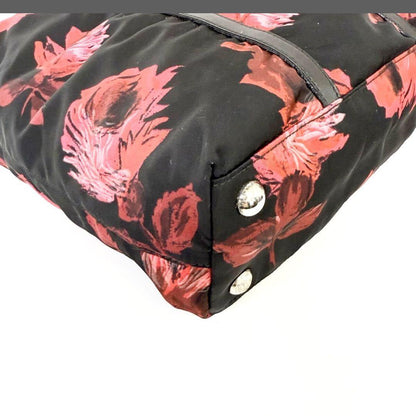 PRADA Hand Bag Tote Purse Logo Nylon Multicolor Authentic