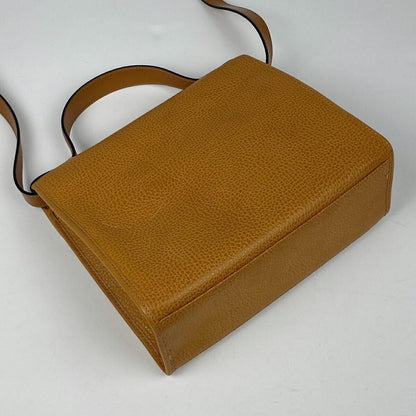 Christian Dior Hand Shoulder Bag Tote Purse 2way CD Leather Brown Authentic