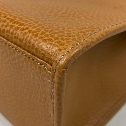 Christian Dior Hand Shoulder Bag Tote Purse 2way CD Leather Brown Authentic