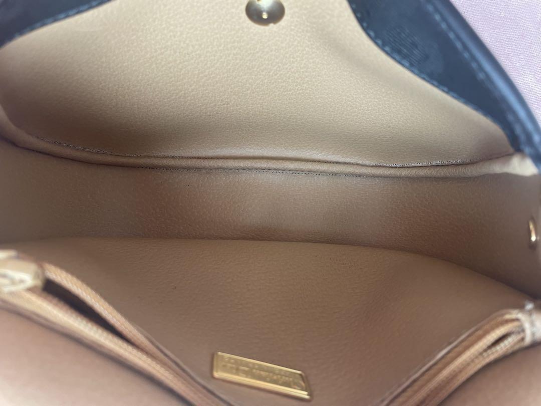 Christian Dior Shoulder Bag Purse Leather Black Authentic