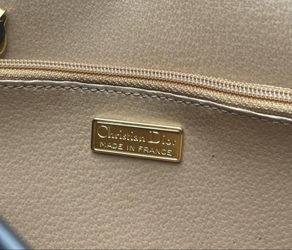 Christian Dior Shoulder Bag Purse Leather Black Authentic