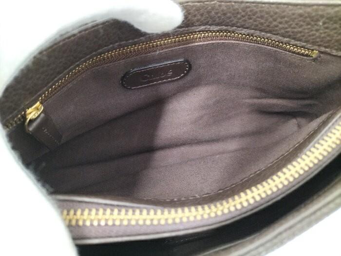 Chloe Shoulder Bag Purse Leather Brown Authentic