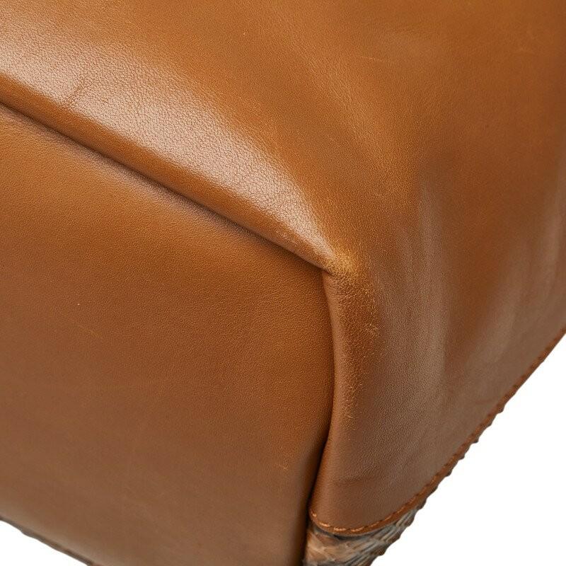 Chloe Hand Shoulder Bag Tote Purse 2way Leather Brown Authentic