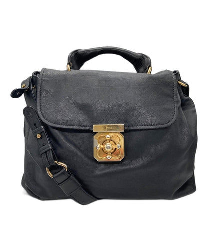 Chloe Hand Shoulder Bag Tote Purse 2way ELSIE Black Authentic