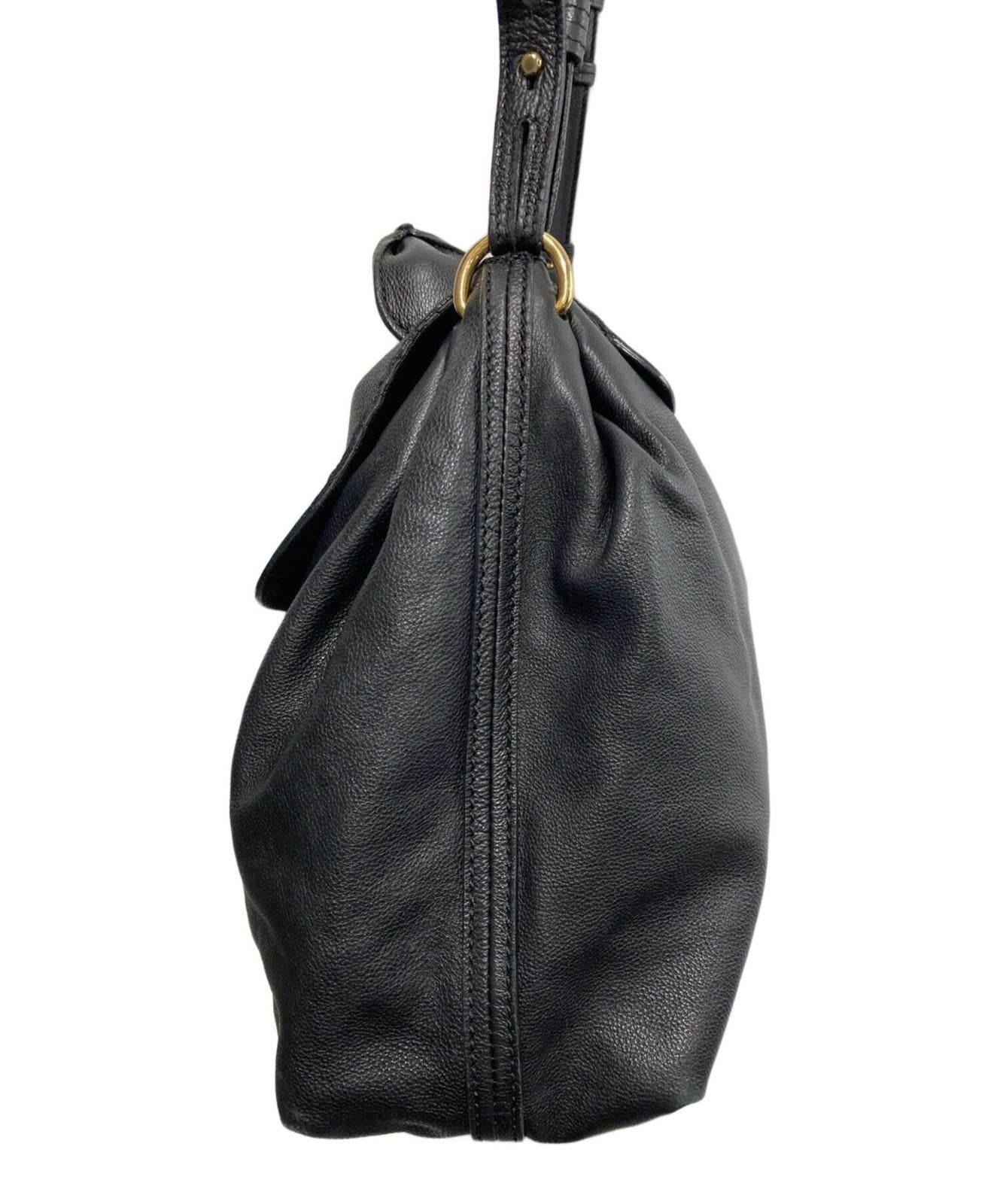 Chloe Hand Shoulder Bag Tote Purse 2way ELSIE Black Authentic