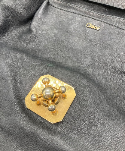 Chloe Hand Shoulder Bag Tote Purse 2way ELSIE Black Authentic