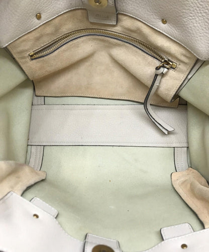 Chloe Hand Bag Tote Purse Milo Beige Authentic