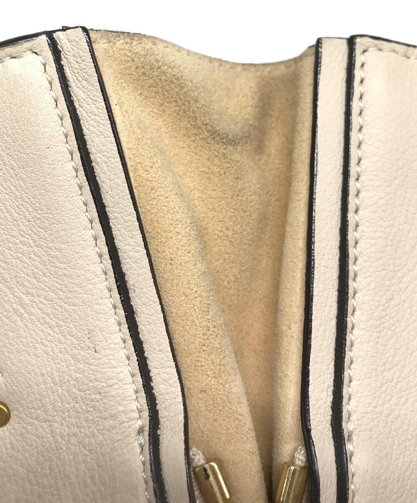 Chloe Hand Bag Tote Purse Milo Beige Authentic