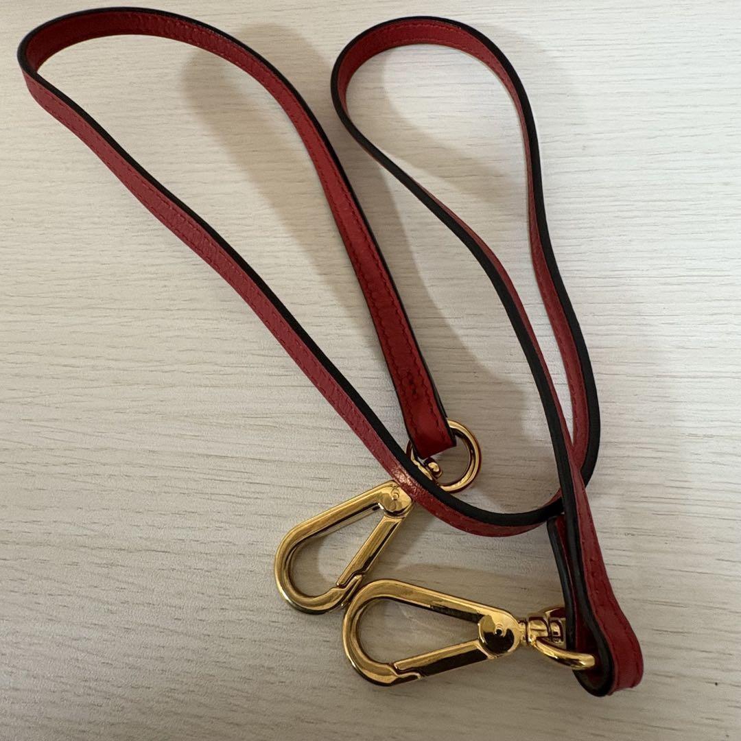 Chloe Hand Shoulder Bag Tote Purse 2way GALA Leather Red Authentic