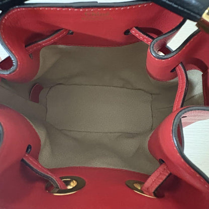 Chloe Hand Shoulder Bag Tote Purse 2way GALA Leather Red Authentic