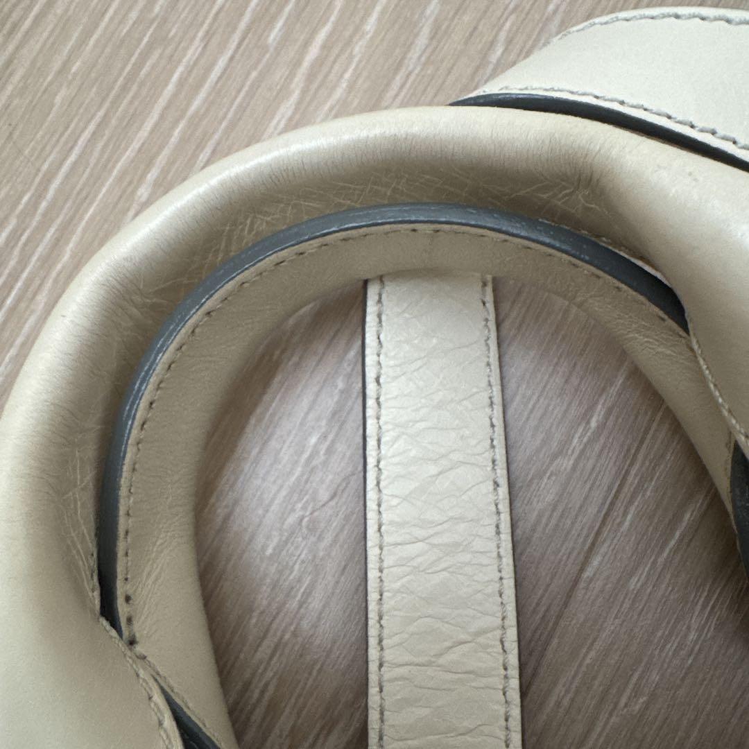 Chloe Hand Bag Tote Purse Leather Off White Authentic