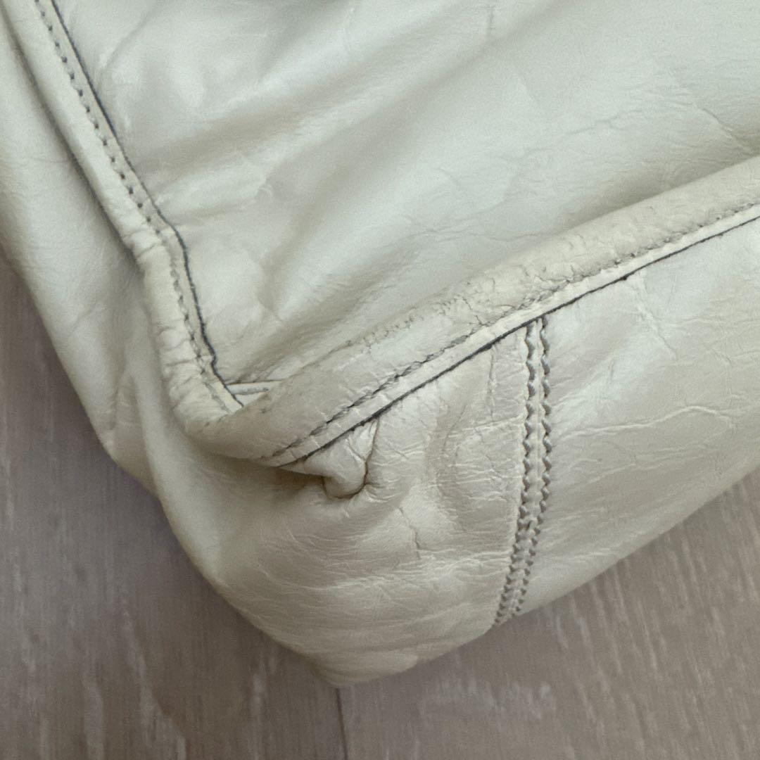 Chloe Hand Bag Tote Purse Leather Off White Authentic