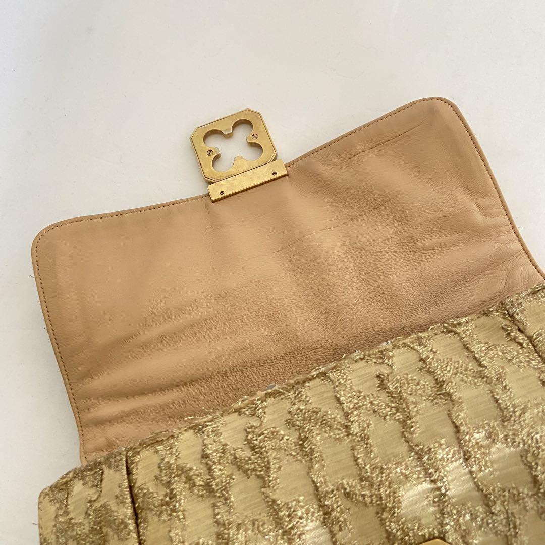 Chloe Shoulder Bag Purse 2way Elsie Gold Authentic