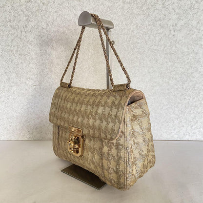 Chloe Shoulder Bag Purse 2way Elsie Gold Authentic