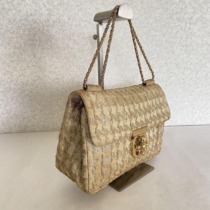 Chloe Shoulder Bag Purse 2way Elsie Gold Authentic