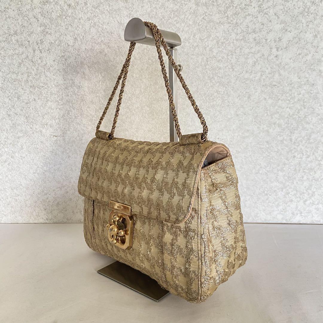 Chloe Shoulder Bag Purse 2way Elsie Gold Authentic
