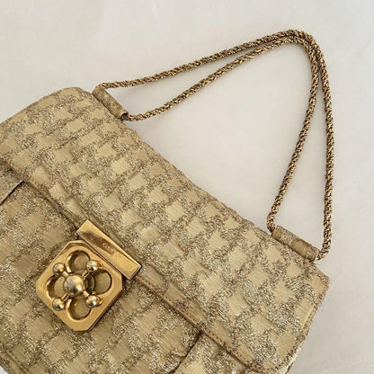 Chloe Shoulder Bag Purse 2way Elsie Gold Authentic