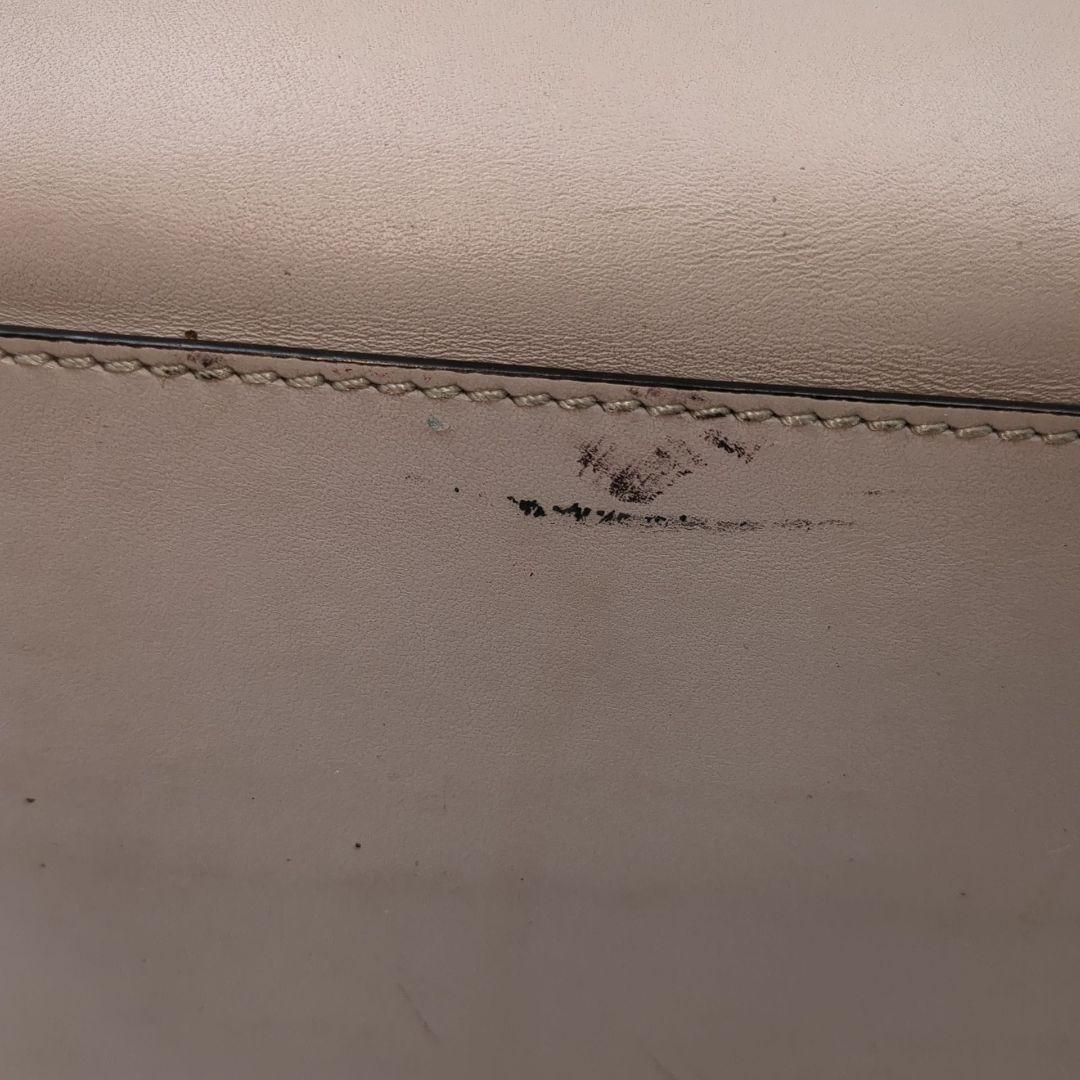 FENDI Hand Shoulder Bag Tote Purse 2way Greige Authentic