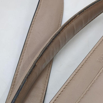 FENDI Hand Shoulder Bag Tote Purse 2way Greige Authentic