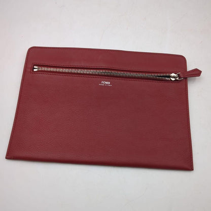 FENDI Hand Shoulder Bag Tote Purse 2way Greige Authentic