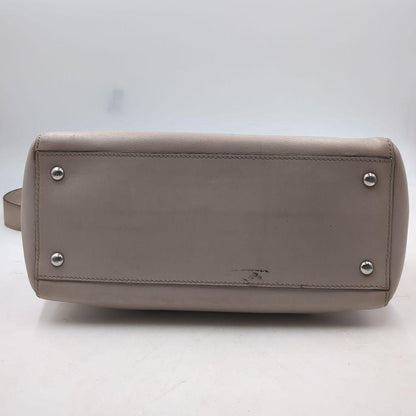 FENDI Hand Shoulder Bag Tote Purse 2way Greige Authentic