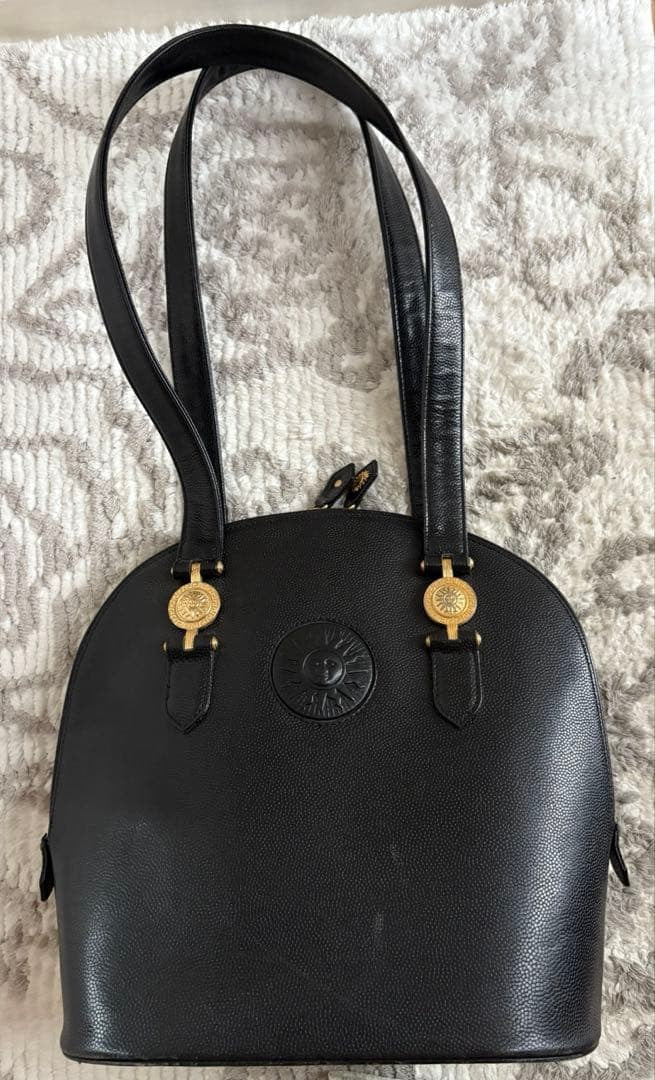 VERSACE Hand Shoulder Bag Tote Purse Sunburst Authentic