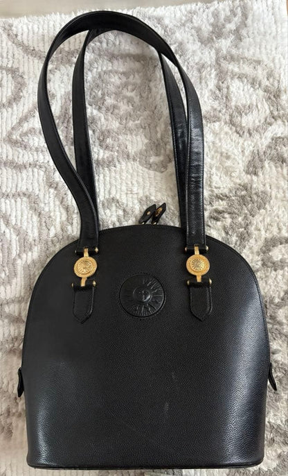 VERSACE Hand Shoulder Bag Tote Purse Sunburst Authentic
