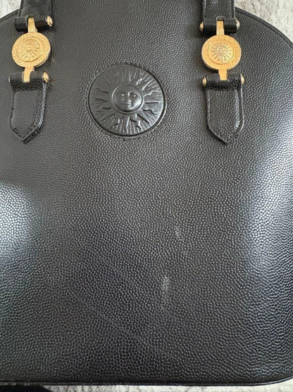 VERSACE Hand Shoulder Bag Tote Purse Sunburst Authentic
