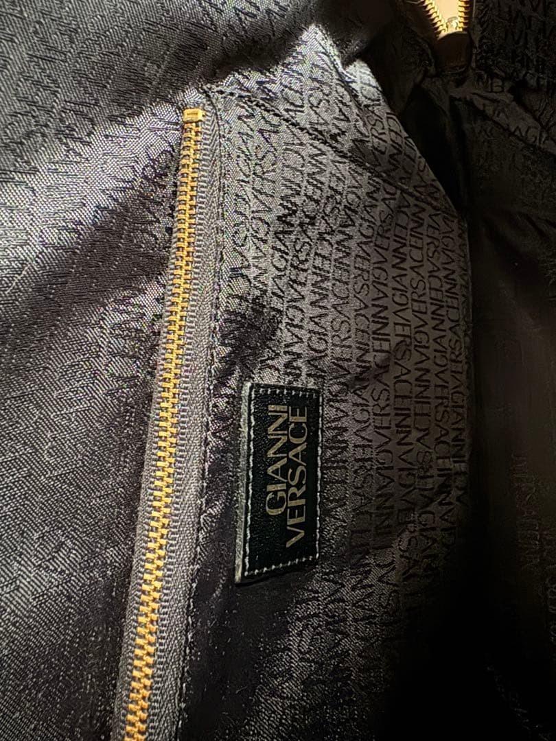 VERSACE Hand Shoulder Bag Tote Purse Sunburst Authentic