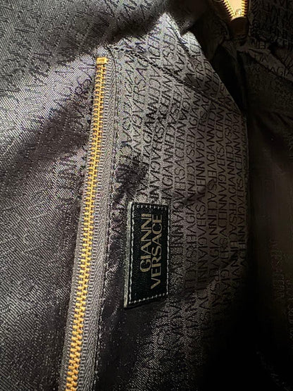 VERSACE Hand Shoulder Bag Tote Purse Sunburst Authentic