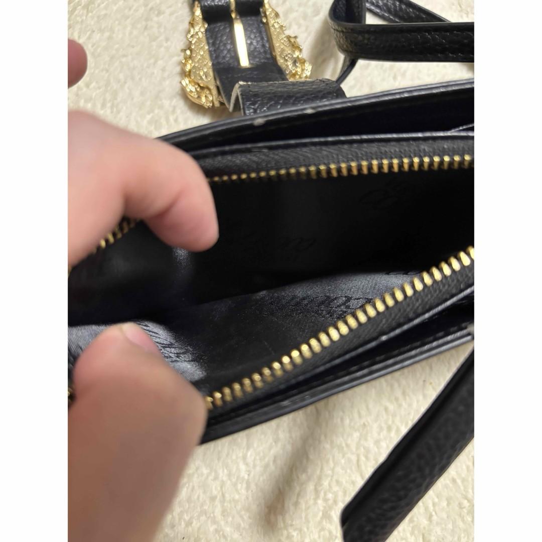 VERSACE Shoulder Bag Purse Black Authentic