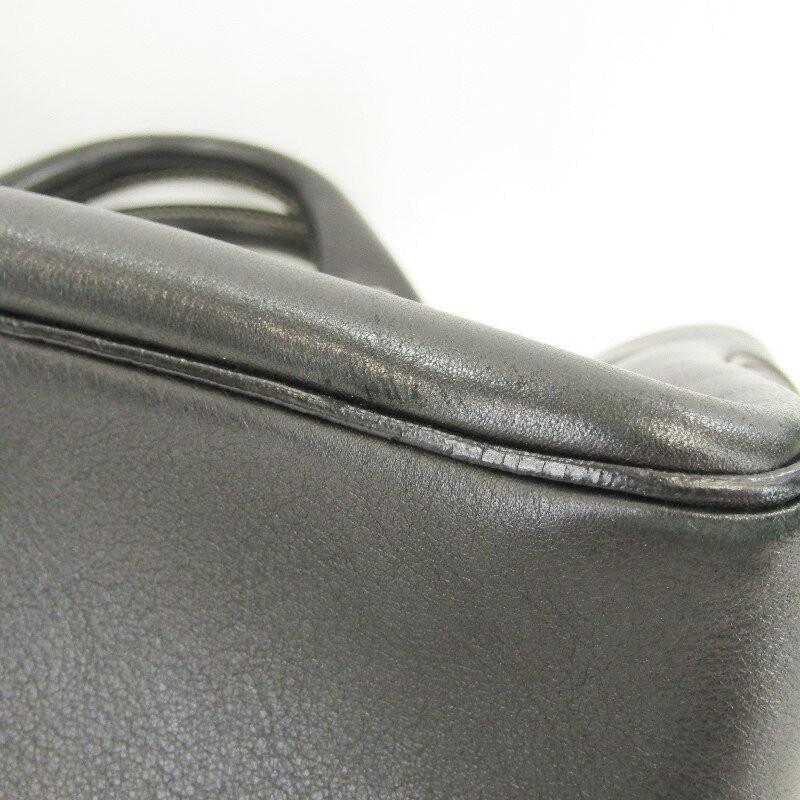 CELINE Hand Bag Tote Purse Boogie Leather Black Authentic