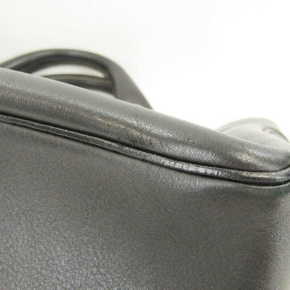 CELINE Hand Bag Tote Purse Boogie Leather Black Authentic