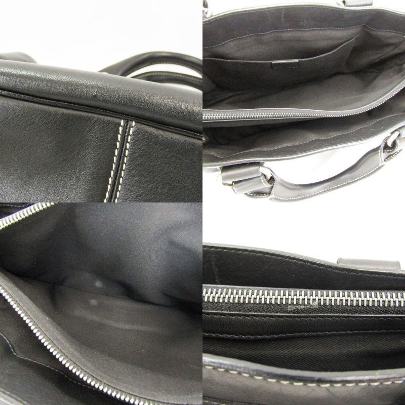 CELINE Hand Bag Tote Purse Boogie Leather Black Authentic