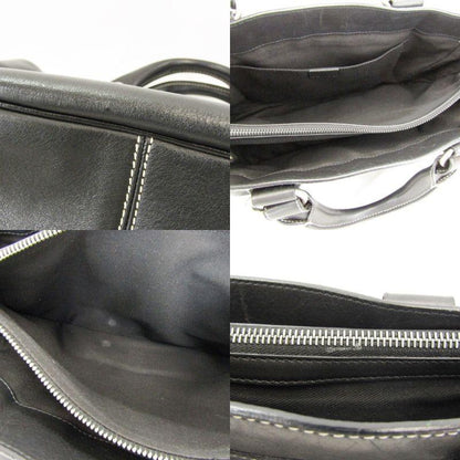 CELINE Hand Bag Tote Purse Boogie Leather Black Authentic