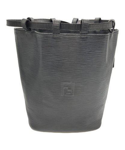 FENDI Shoulder Bag Purse FF Black Authentic