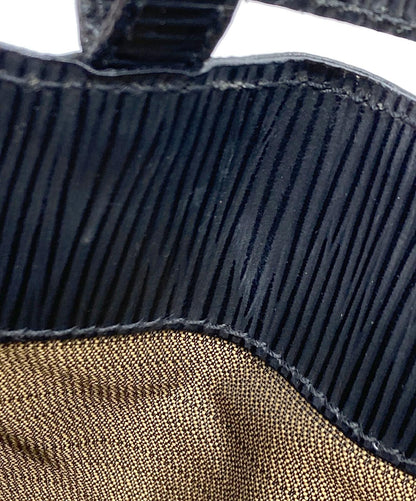 FENDI Shoulder Bag Purse FF Black Authentic