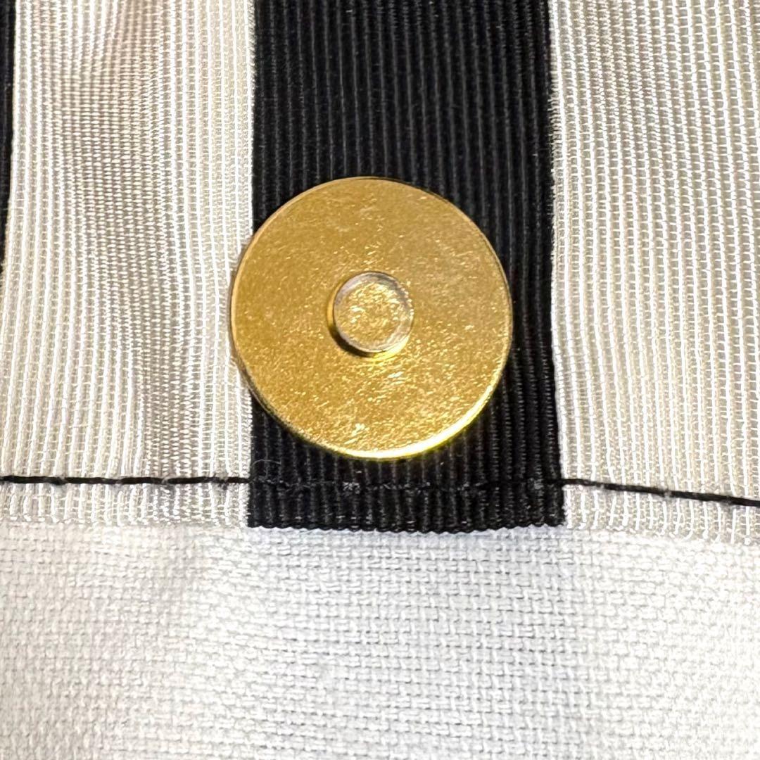 Valentino Hand Bag Tote Purse Canvas Black White Authentic