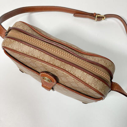 CELINE shoulder bag Macadam Purse PVC Beige Brown Authentic Women's Used